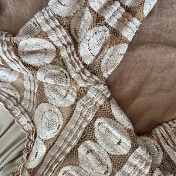 Sundance Willow Lace dress 3/4 sleeve midi dress size medium - Picture 11 of 14